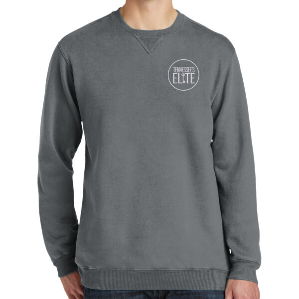 TN Elite Circle Embroidery - Garment Dyed Crewneck Sweatshirt Thumbnail